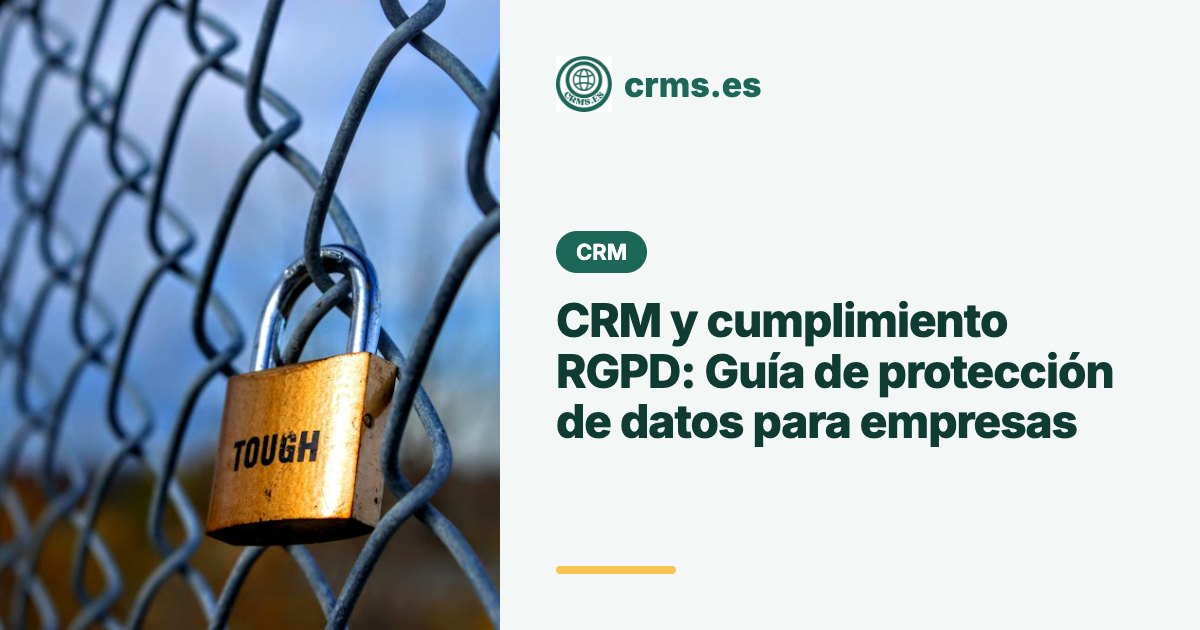 CRM RGPD cumplimiento