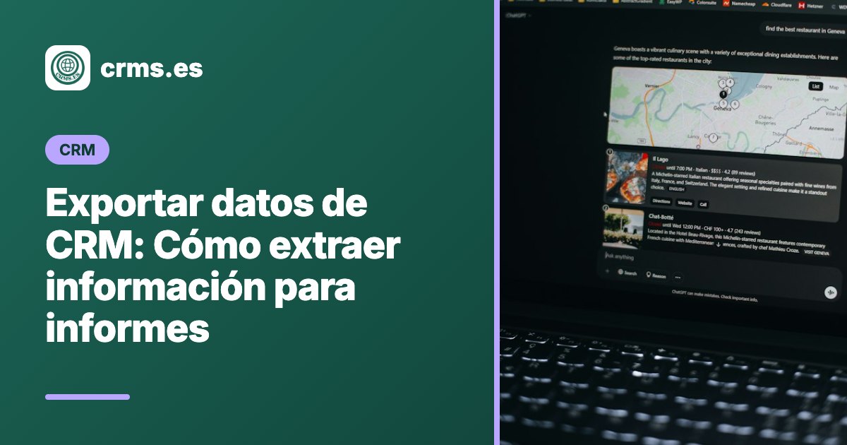 exportar datos CRM