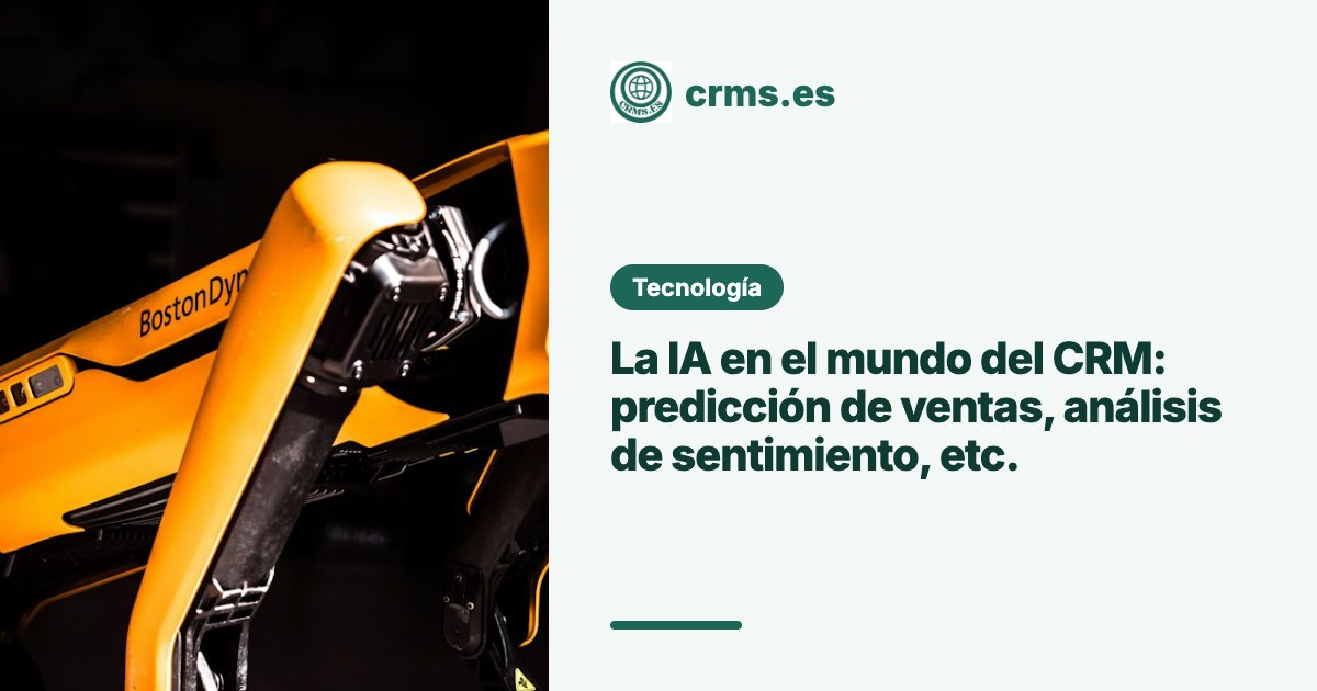 Inteligencia artificial en CRM predicción ventas