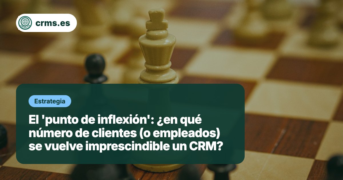 Punto inflexión número clientes empleados imprescindible CRM