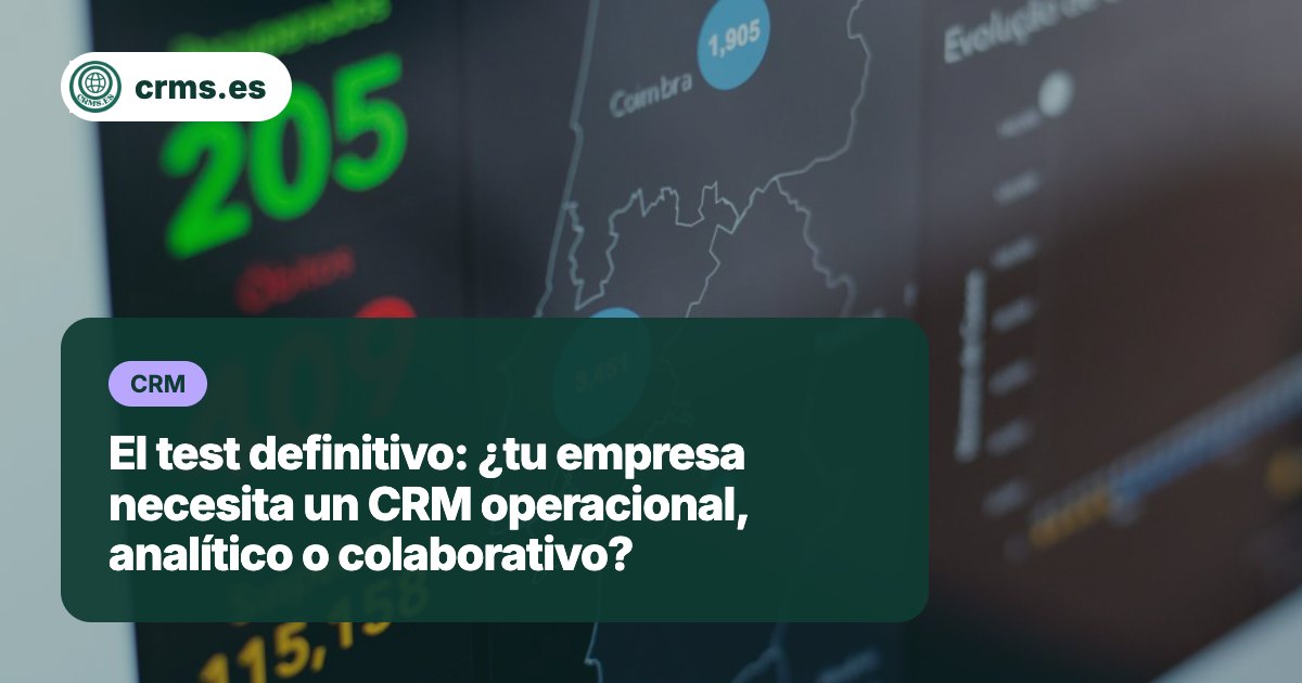 Test qué tipo de CRM necesitas